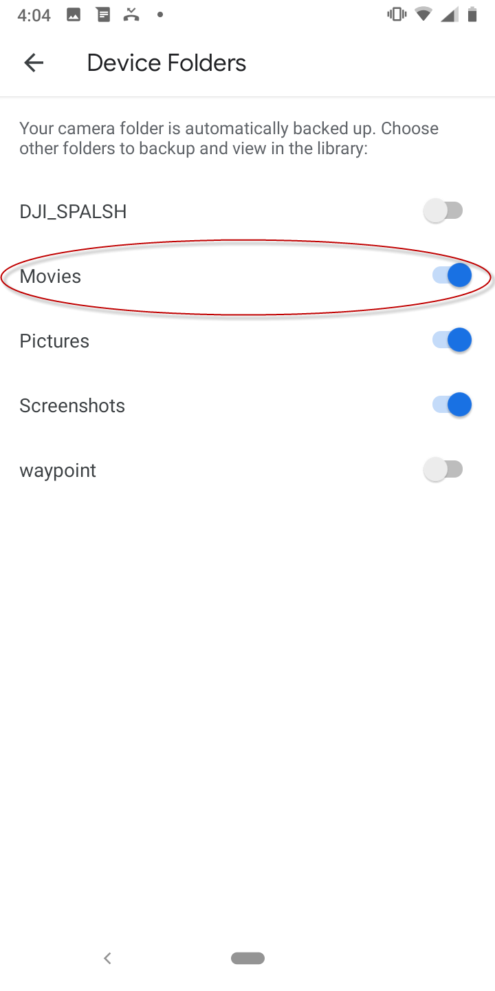 google photos select movies