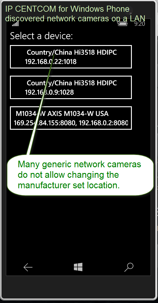 ipcentcom wp discovered cameras